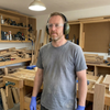 Lifestyle: workshop user wearing 24dB noise reduction ear defender muffs