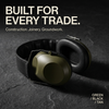 Feature graphic: built for every trade, available in green, black and tan