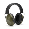 24dB folding ear defender muffs standing upright at a three-quarter angle on a white background